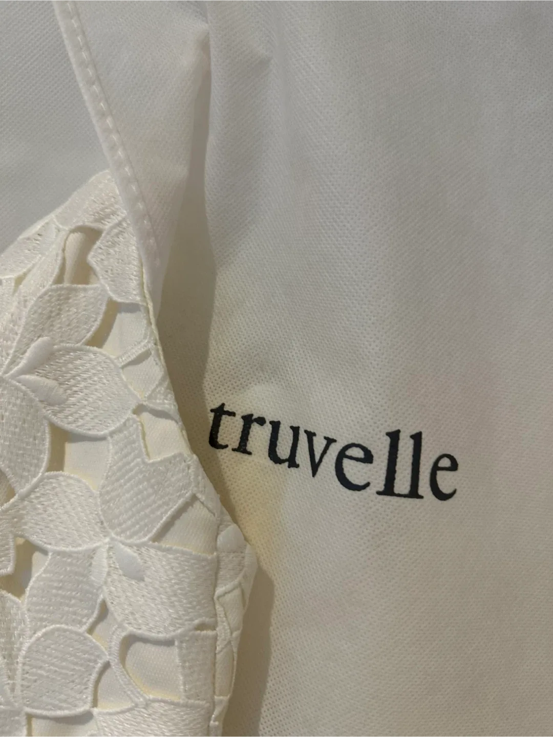 Truvelle White Lace Mini Dress image indicator(2)