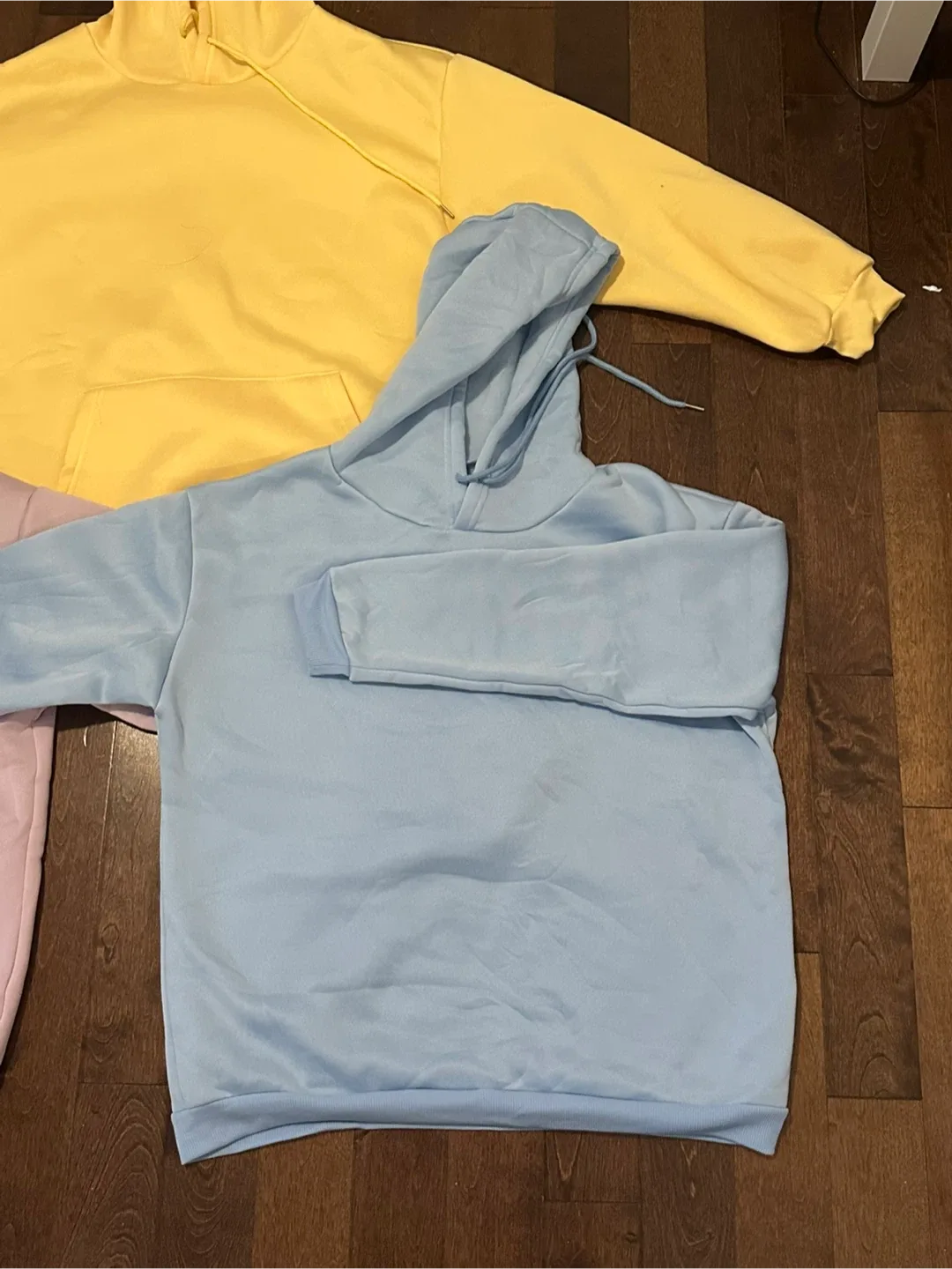 Assorted Hoodies - Blue, Yellow, Pink image indicator(3)