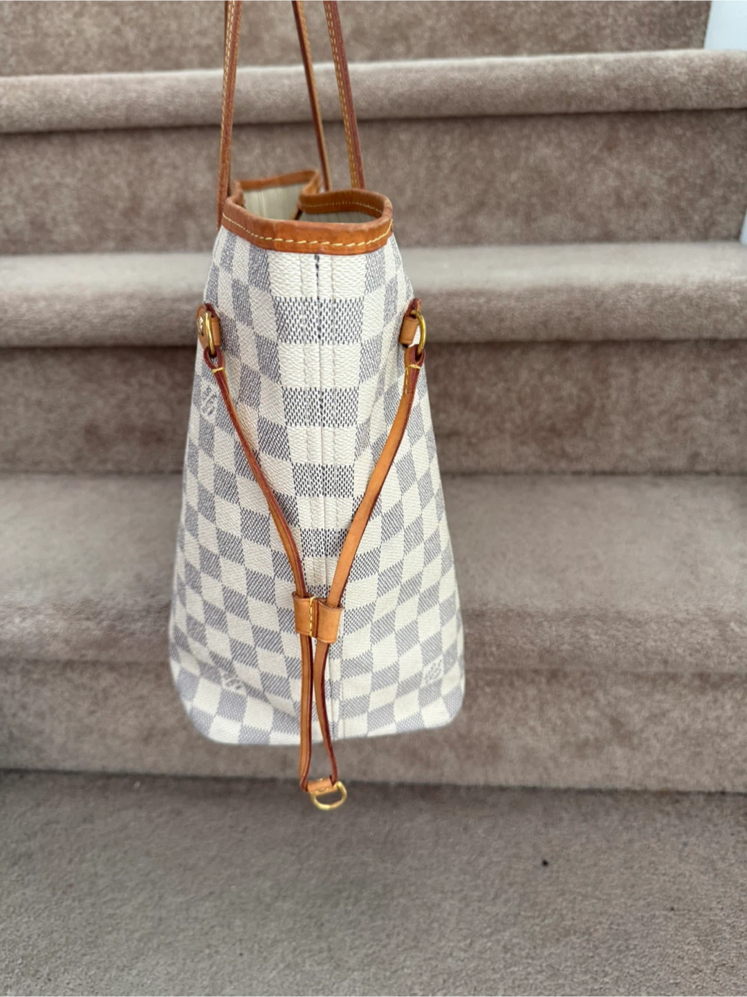 Authentic Louis Vuitton Neverfull MM Damier Azur - photo 4