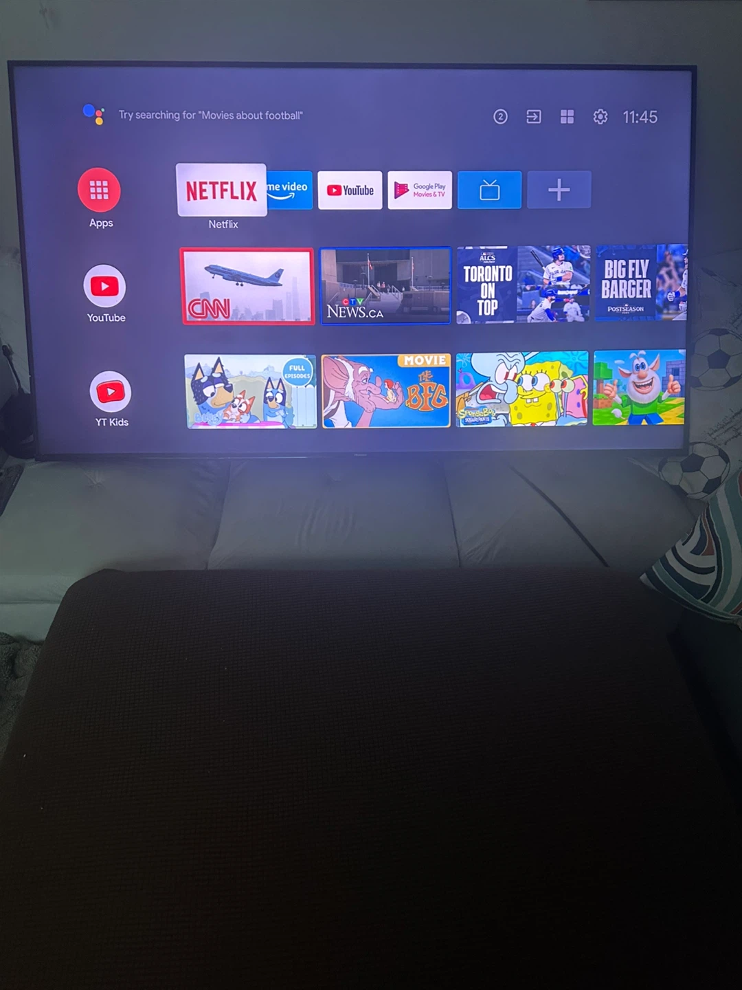 65” Hisense android Tv