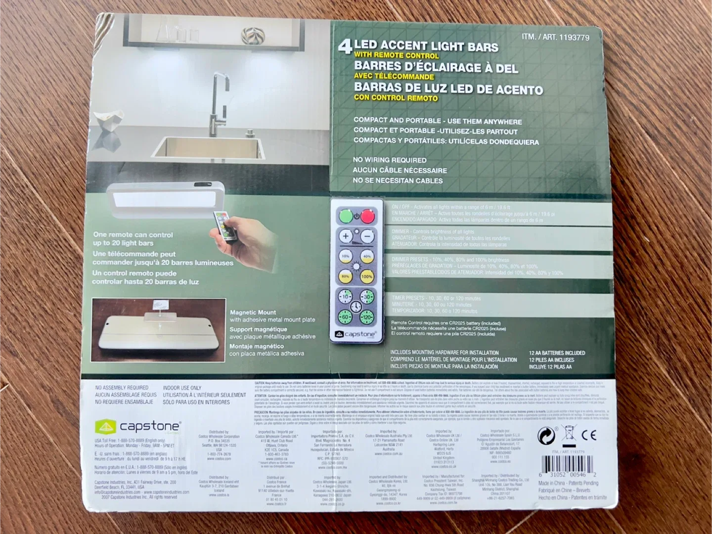 Brand New Sealed Capstone LED Accent Light Bars with Remote image indicator(2)