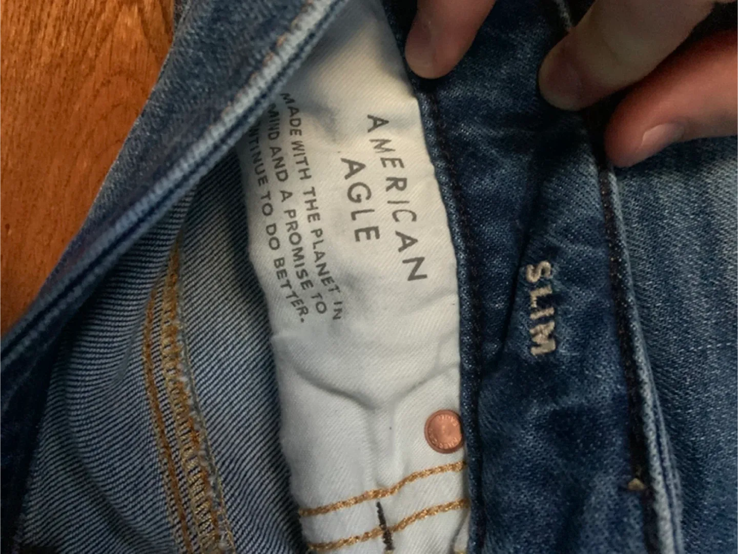 American Eagle Slim Jeans - Distressed image indicator(3)