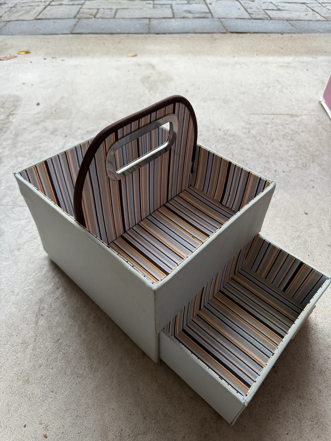 Two Tier Storage Box with Handle - photo 2