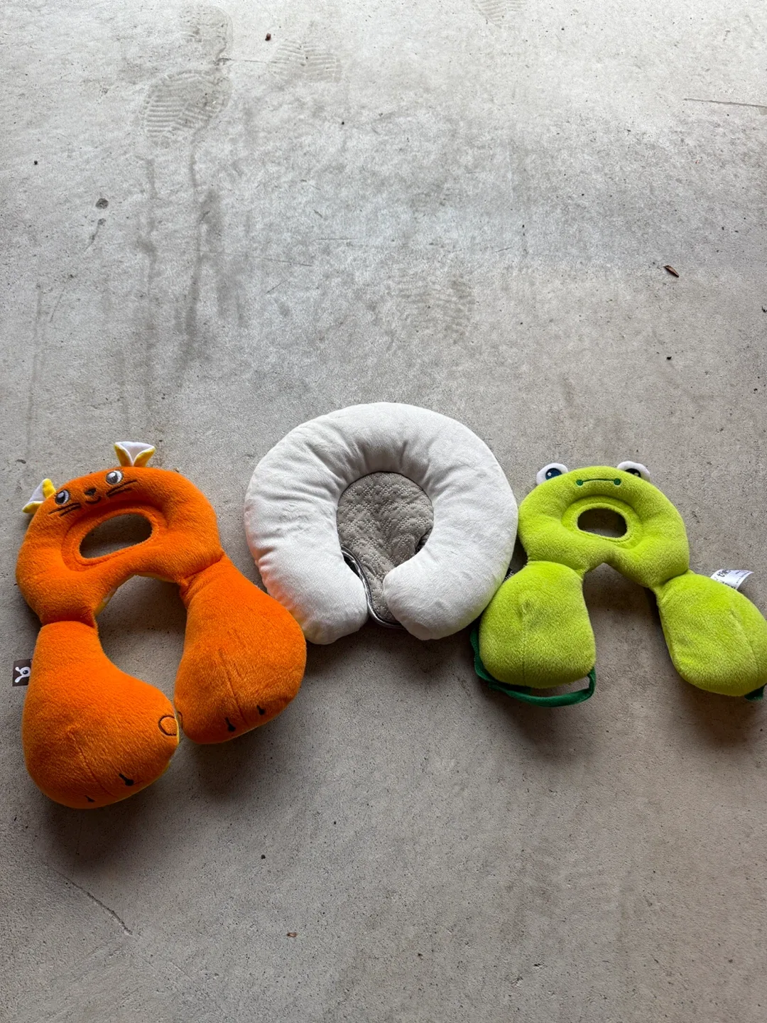 Baby Neck Support Pillows - Orange, White, Green thumbnail