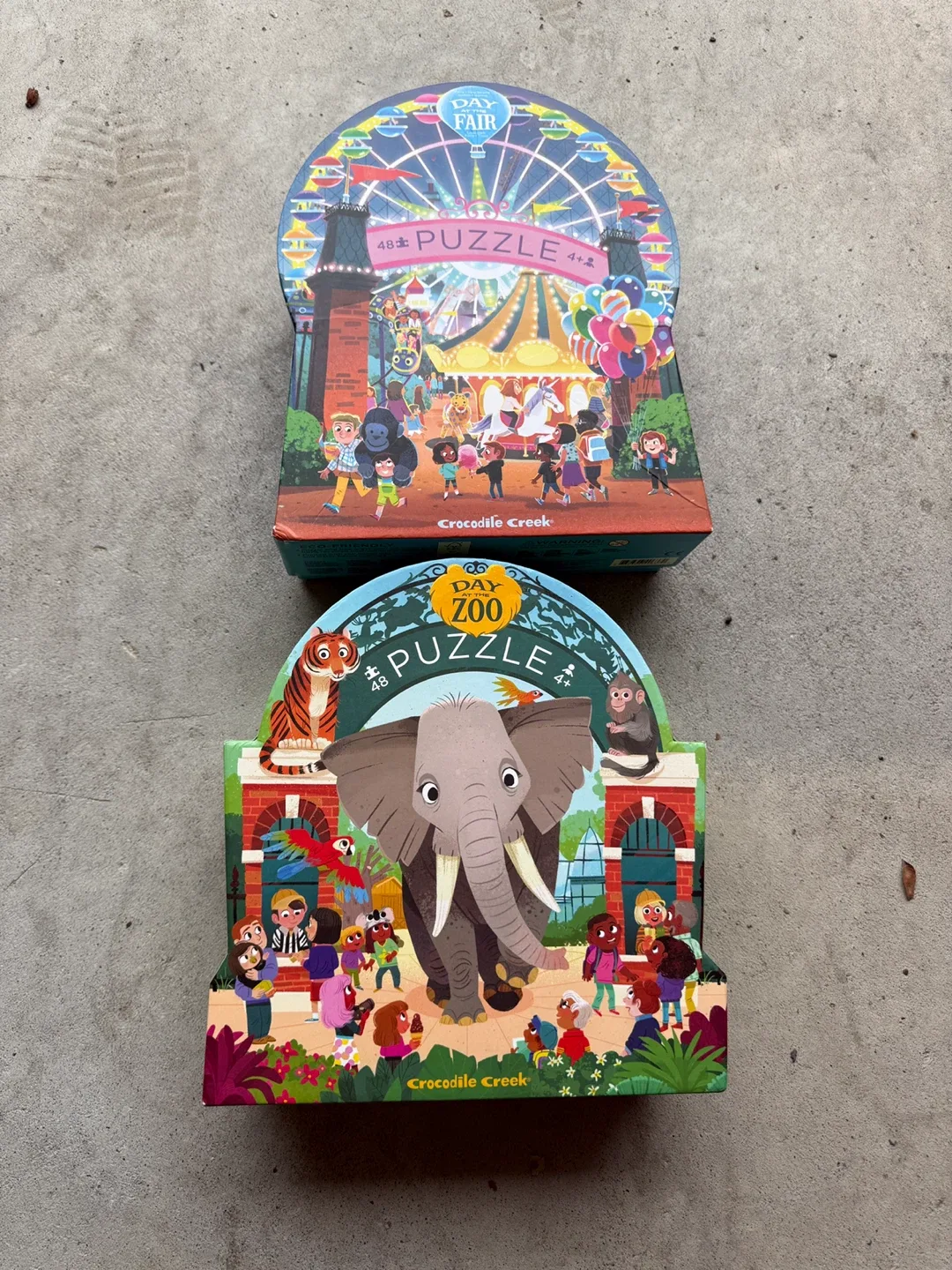 Crocodile Creek Puzzles - Day Fair & Day Zoo thumbnail