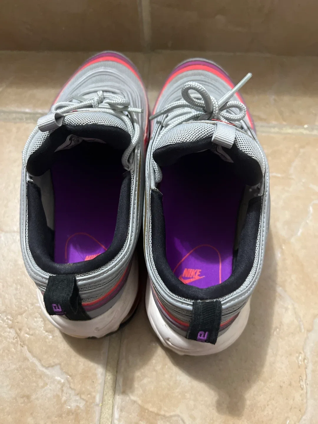 Nike Air Max 97 Gray/Purple Sneakers image indicator(2)