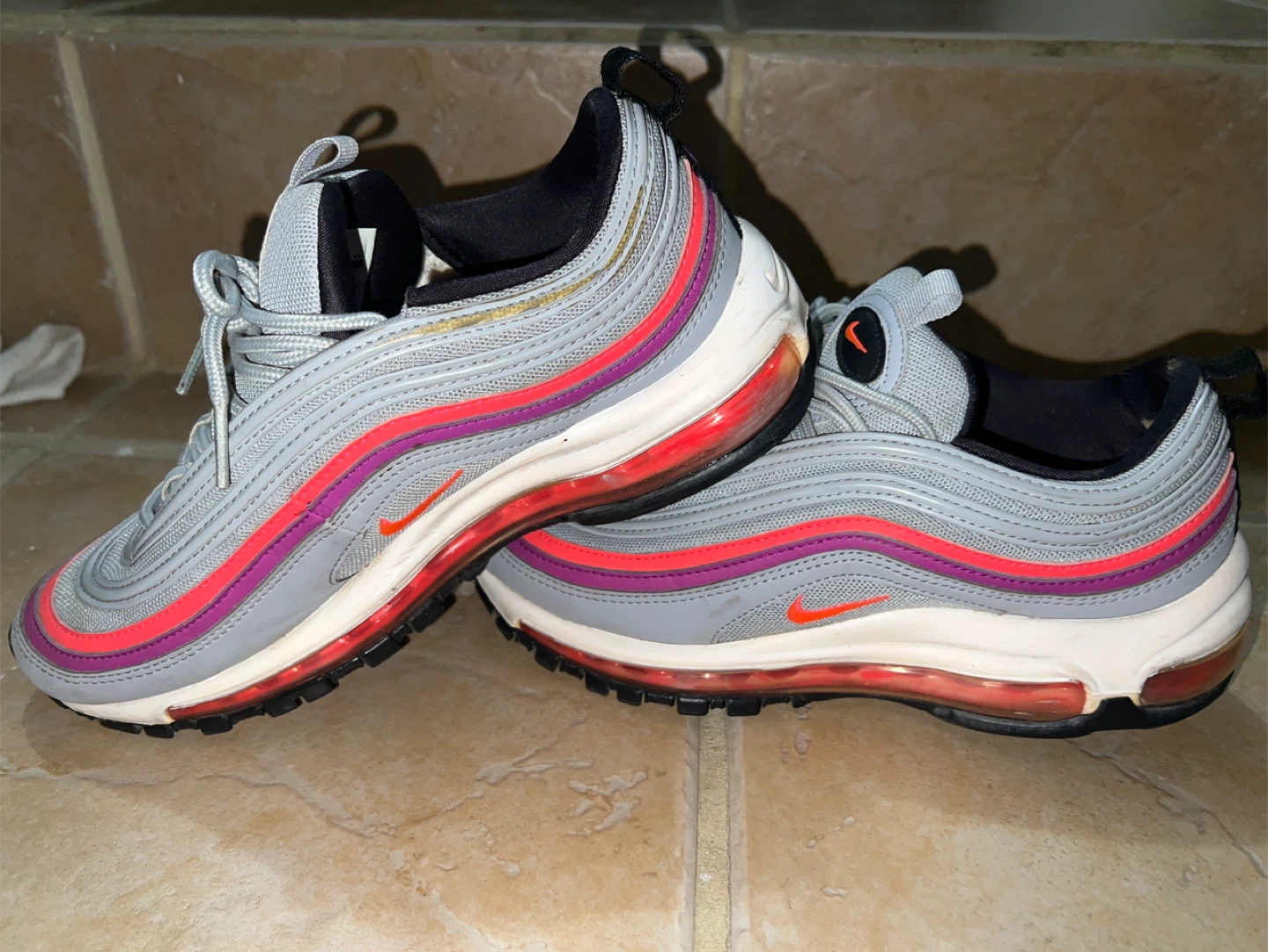 Nike Air Max 97 Gray/Purple Sneakers - photo 5