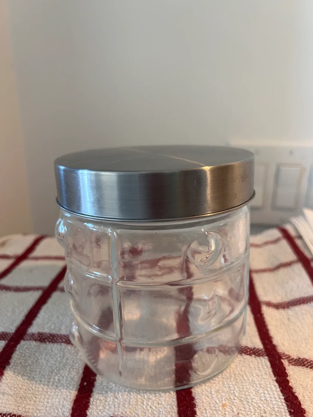 Glass Jar with Metal Lid thumbnail