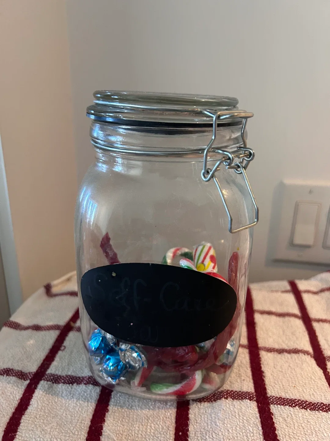 Glass Jar with Metal Clasp Lid thumbnail