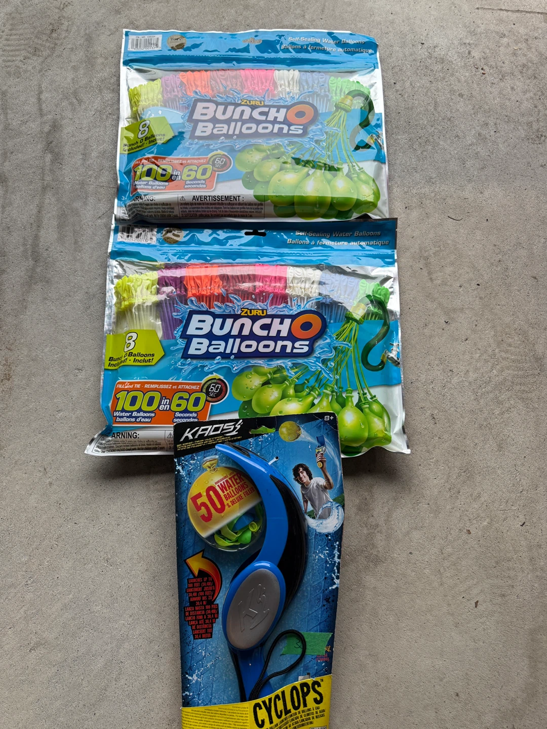 Zuru Bunch O Balloons + Kaos Cyclops Water Balloon Launcher