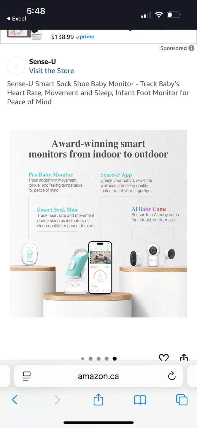 New Sense-U Smart Sock Shoe Baby Monitor image indicator(5)