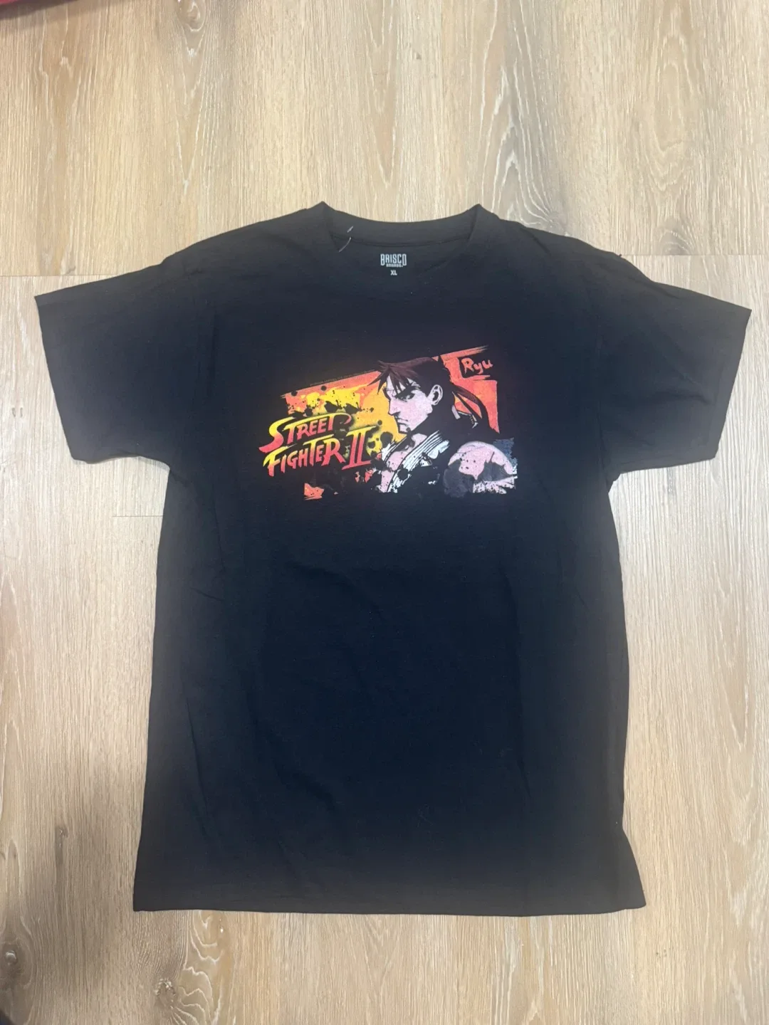 Street Fighter II Ryu Mens Black T-Shirt Size XL
