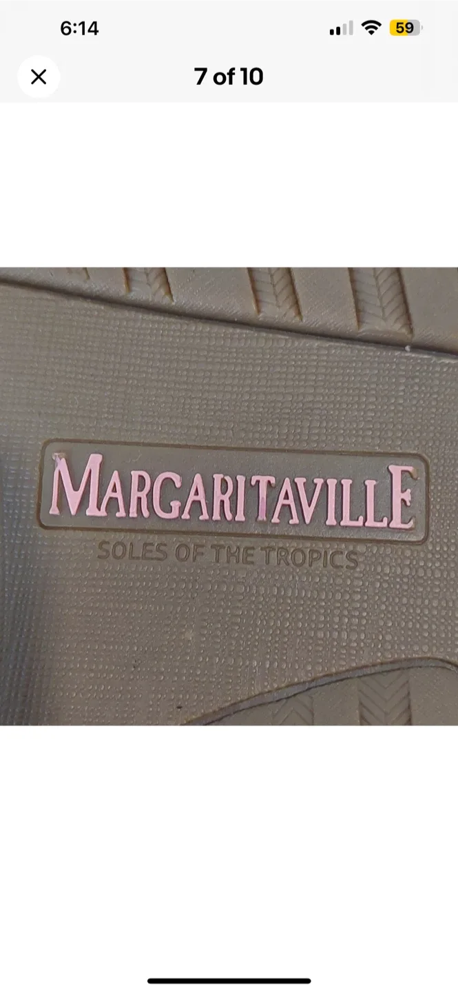 Margaritaville Brown Leather Slides image indicator(6)