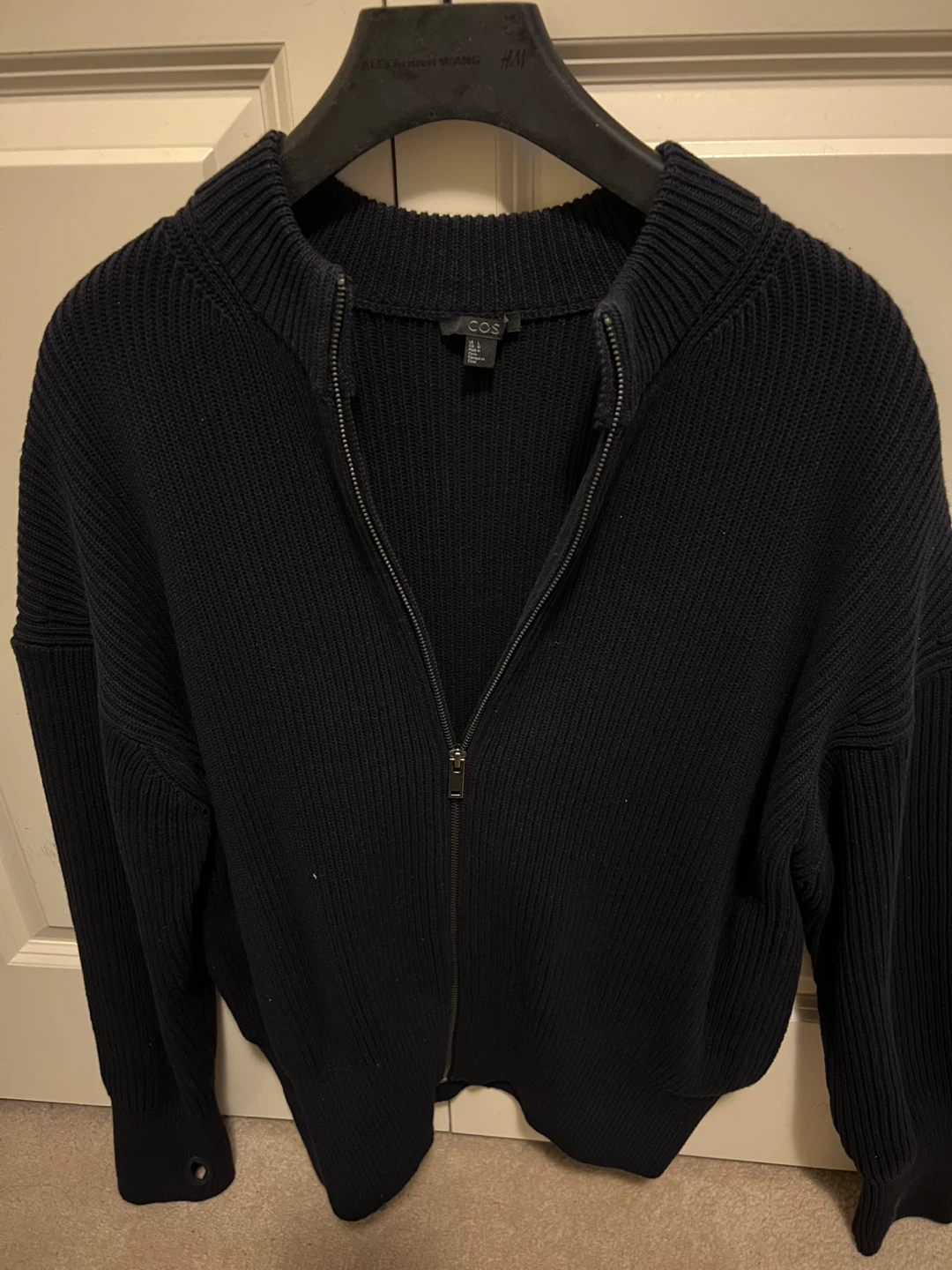 COS Knit Zip-Up Cardigan - Size L - photo 3