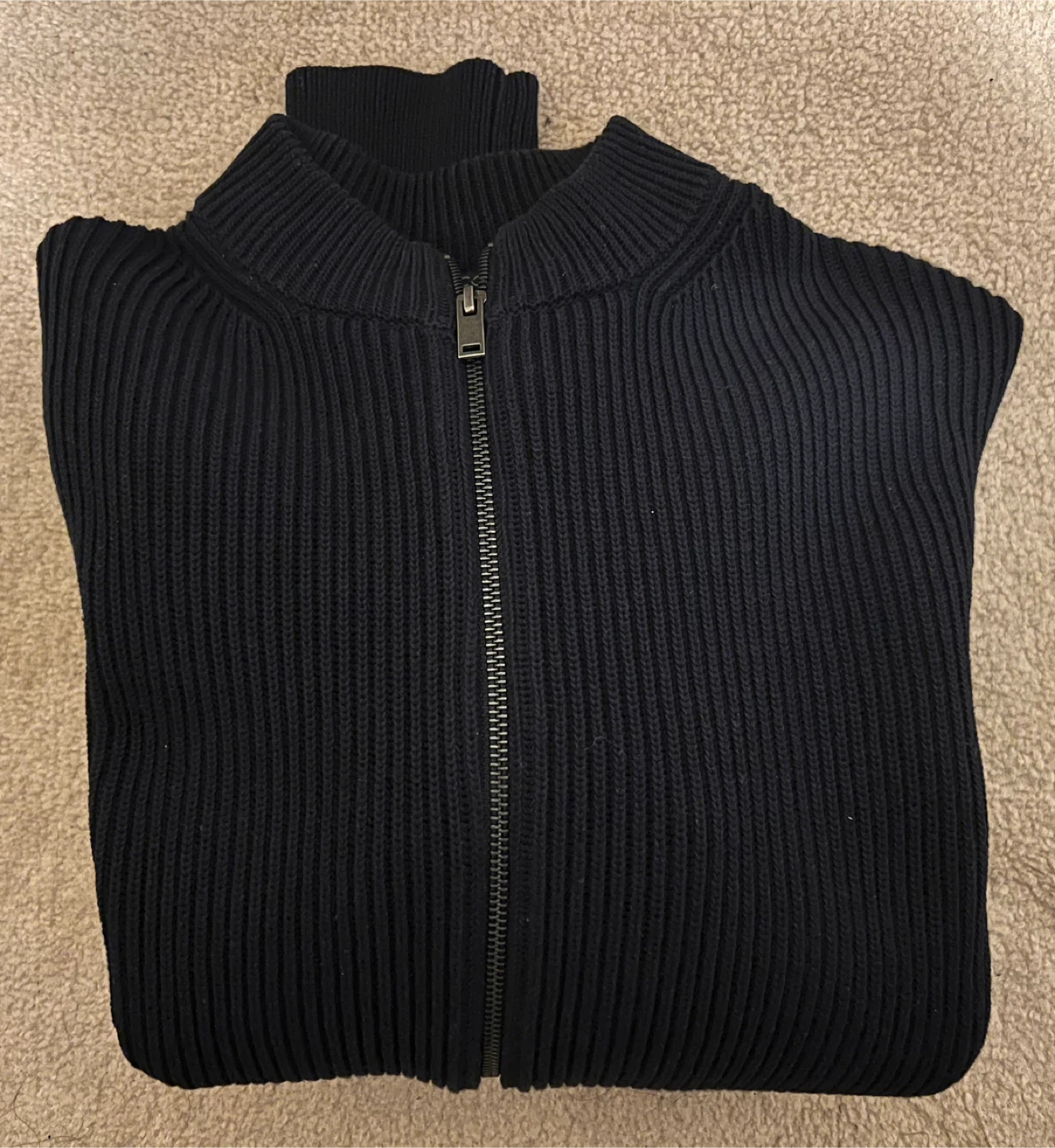 COS Knit Zip-Up Cardigan - Size L - photo 4