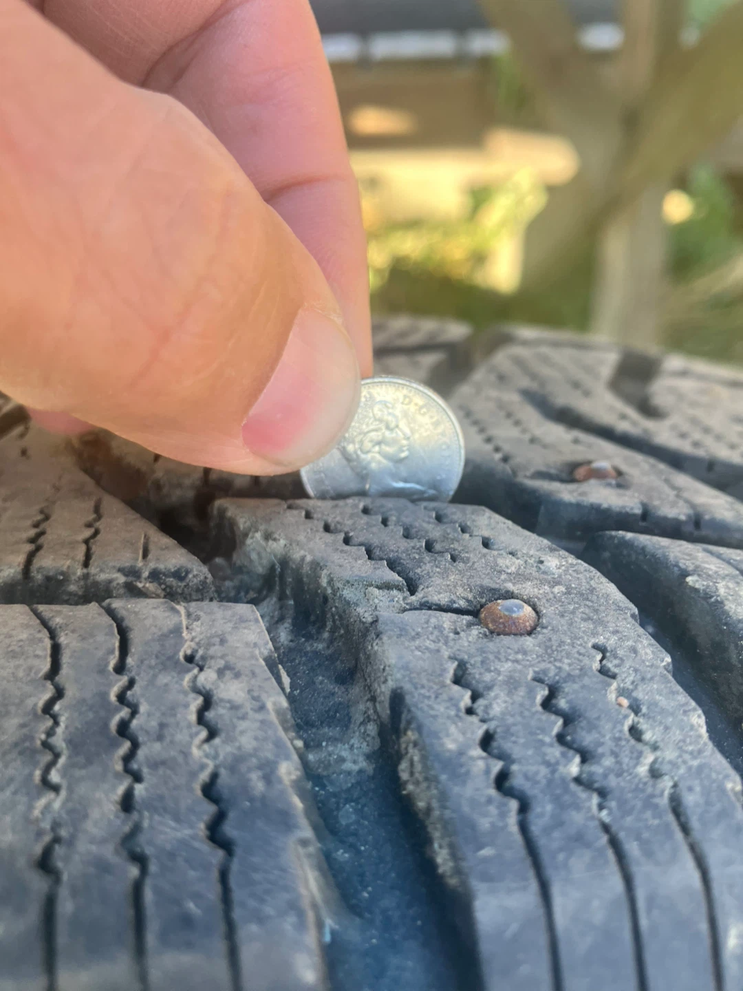 Set of 4 Studded Winter Tires - 195/65R15