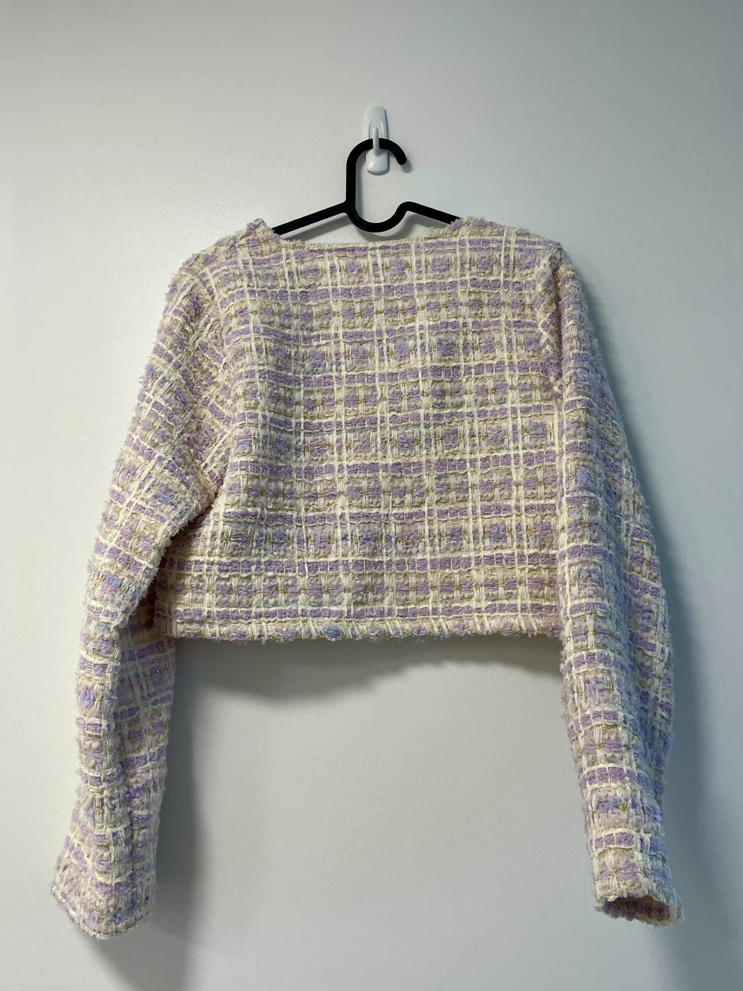 Hinton Tweed Crop Cardigan - Size 2 - 4 - photo 2