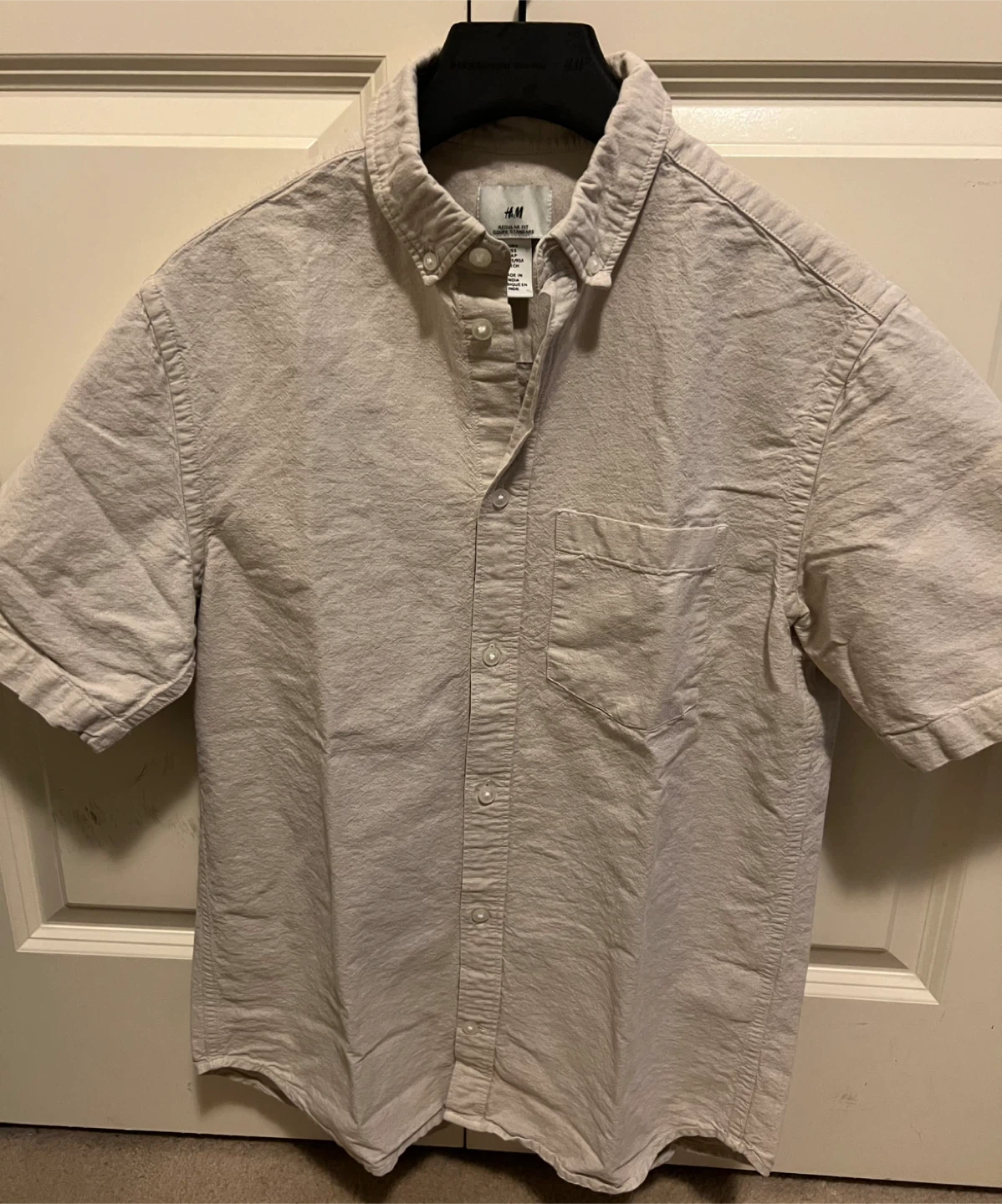 H&M Regular Fit Short Sleeve Shirt - Size S