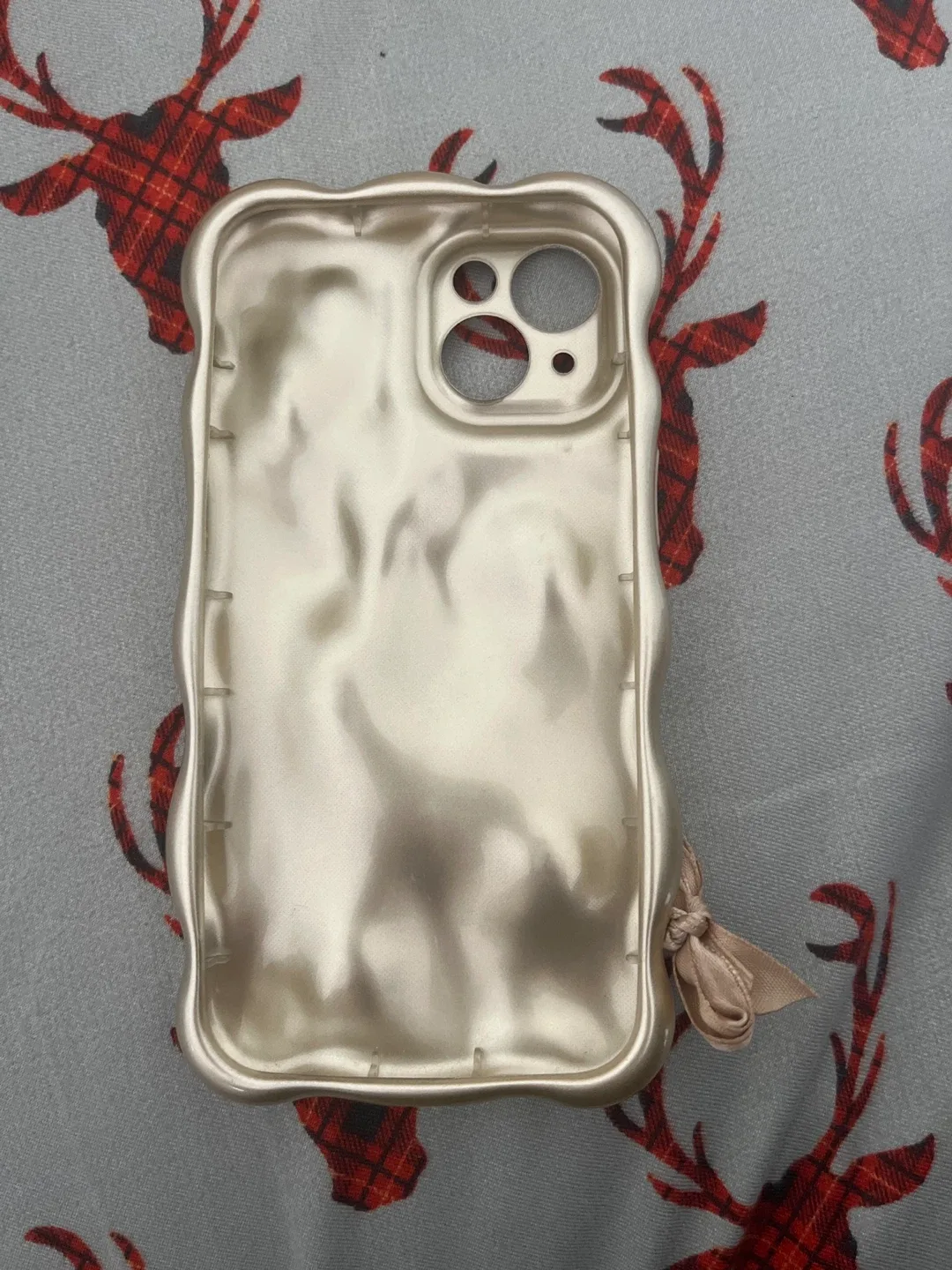 iPhone Case - Pearl White with Ribbon image indicator(2)