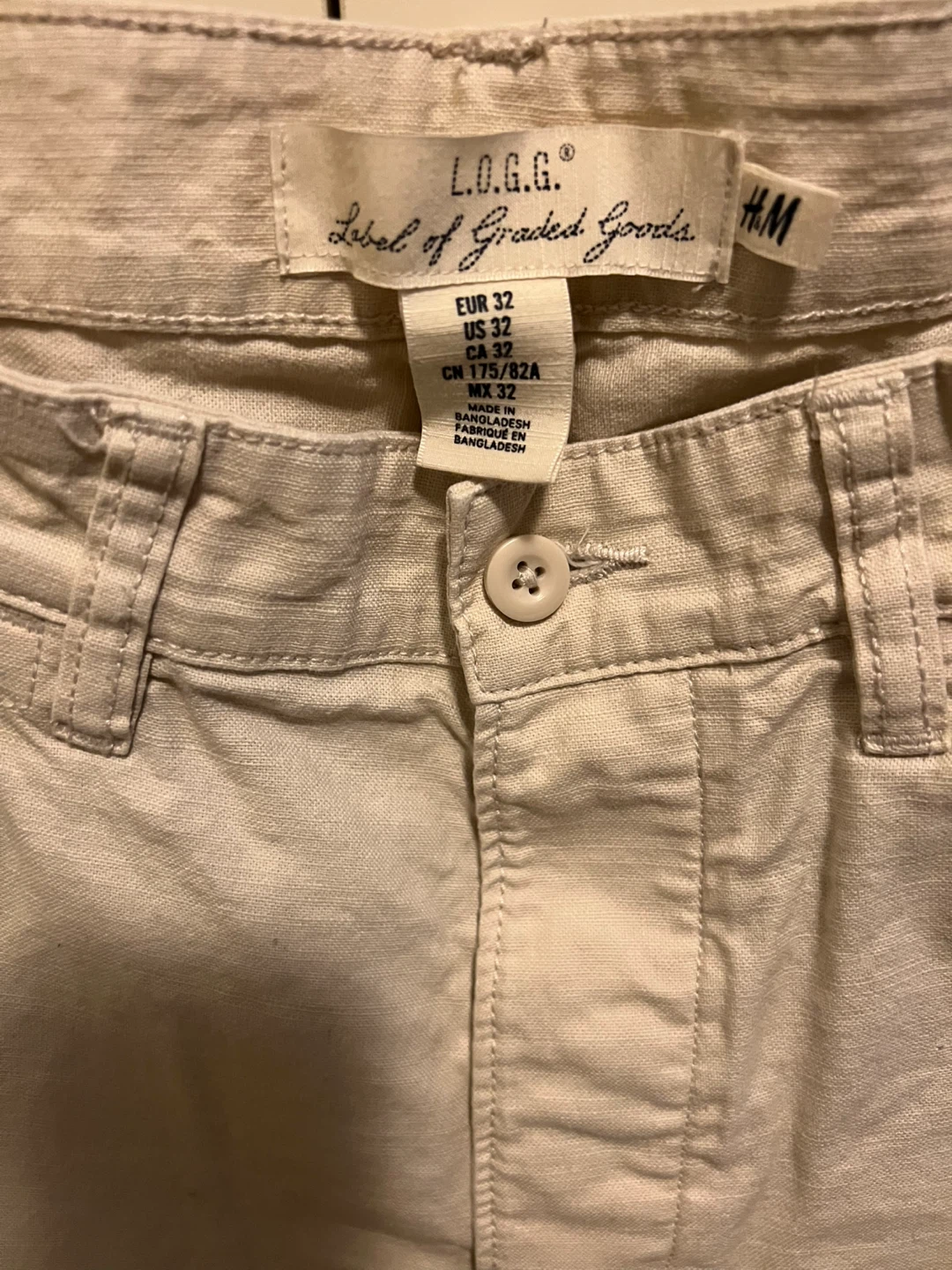 H&M L.O.G.G. Beige Pants - Size 32 - photo 2