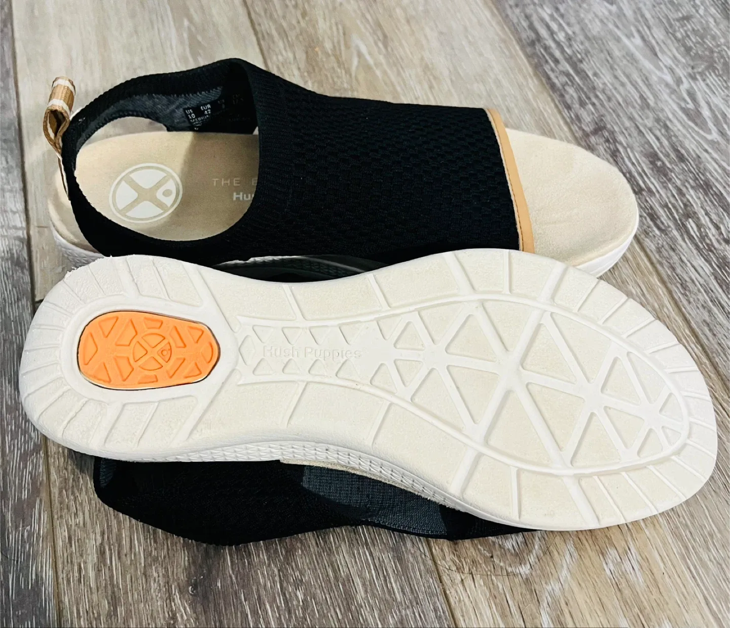 Hush Puppies Black Sandals - Size 10 image indicator(4)