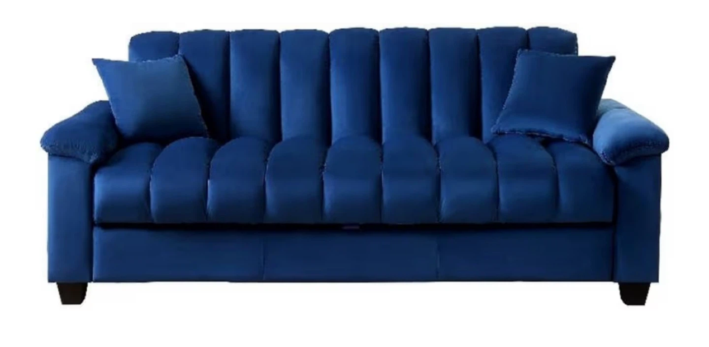 Blue Velvet Sofa