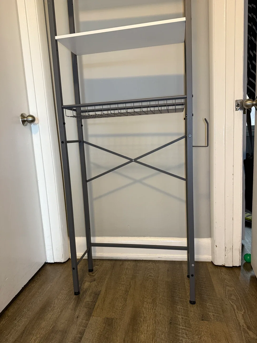 Over-the-Toilet Storage Shelf - Grey & White image indicator(3)