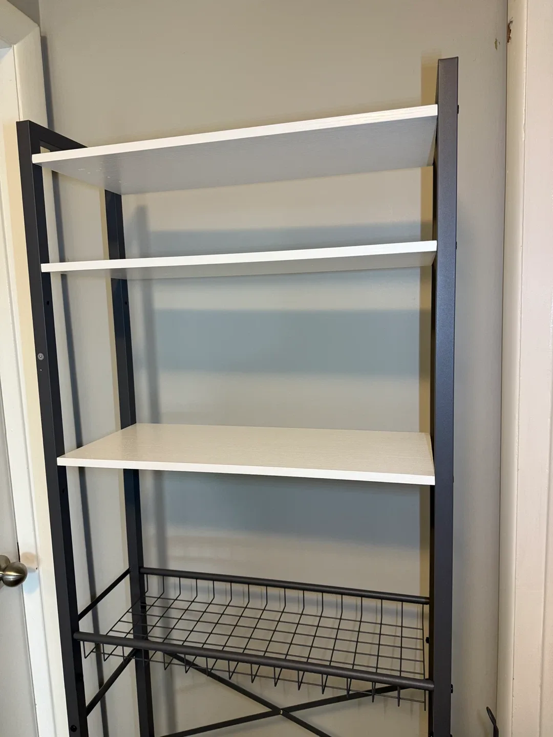 Over-the-Toilet Storage Shelf - Grey & White image indicator(2)