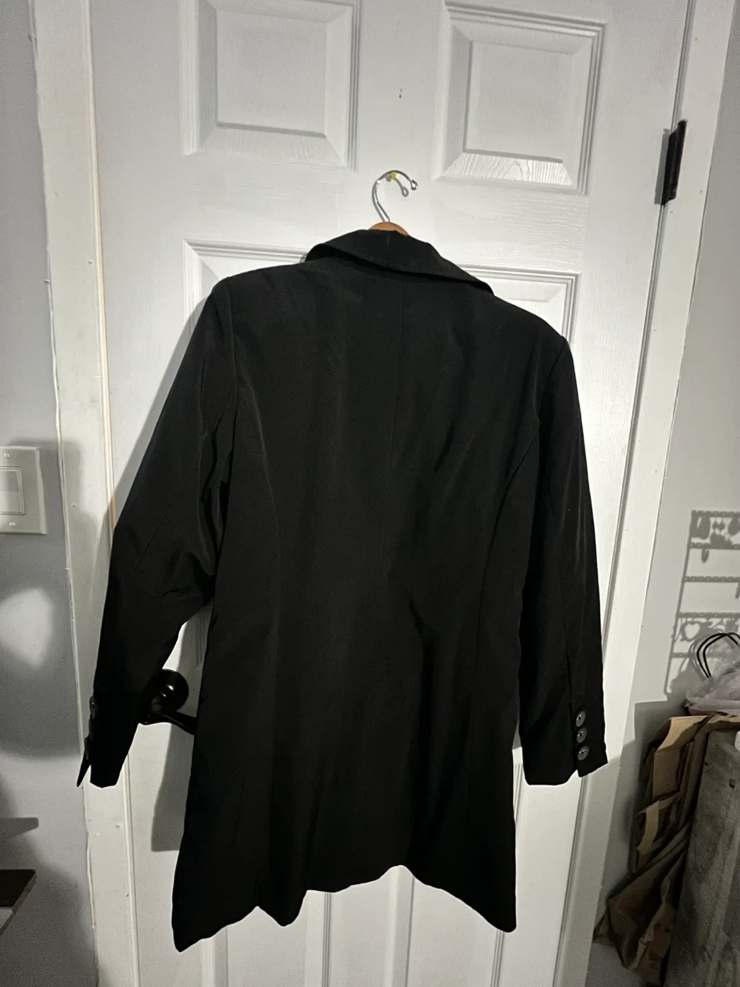 Esprit Outerwear Black Coat Size L image indicator(2)