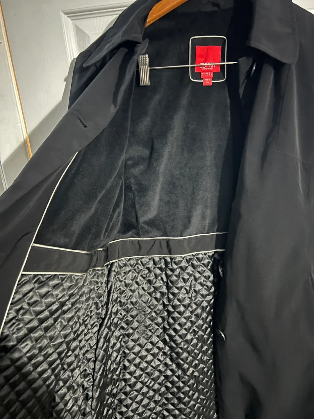 Esprit Outerwear Black Coat Size L image indicator(4)