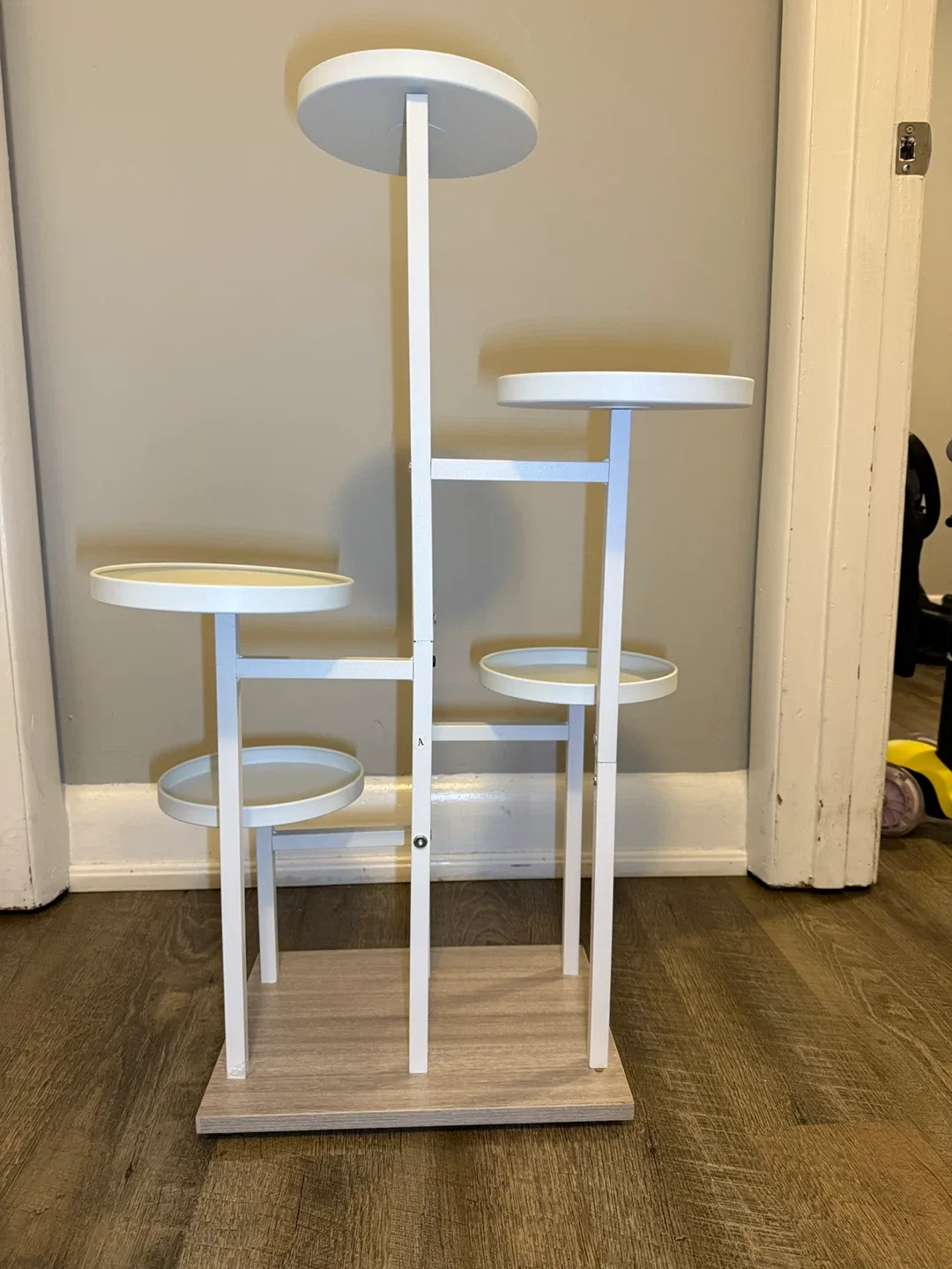 Tiered Plant Stand - White Metal Frame image indicator(6)