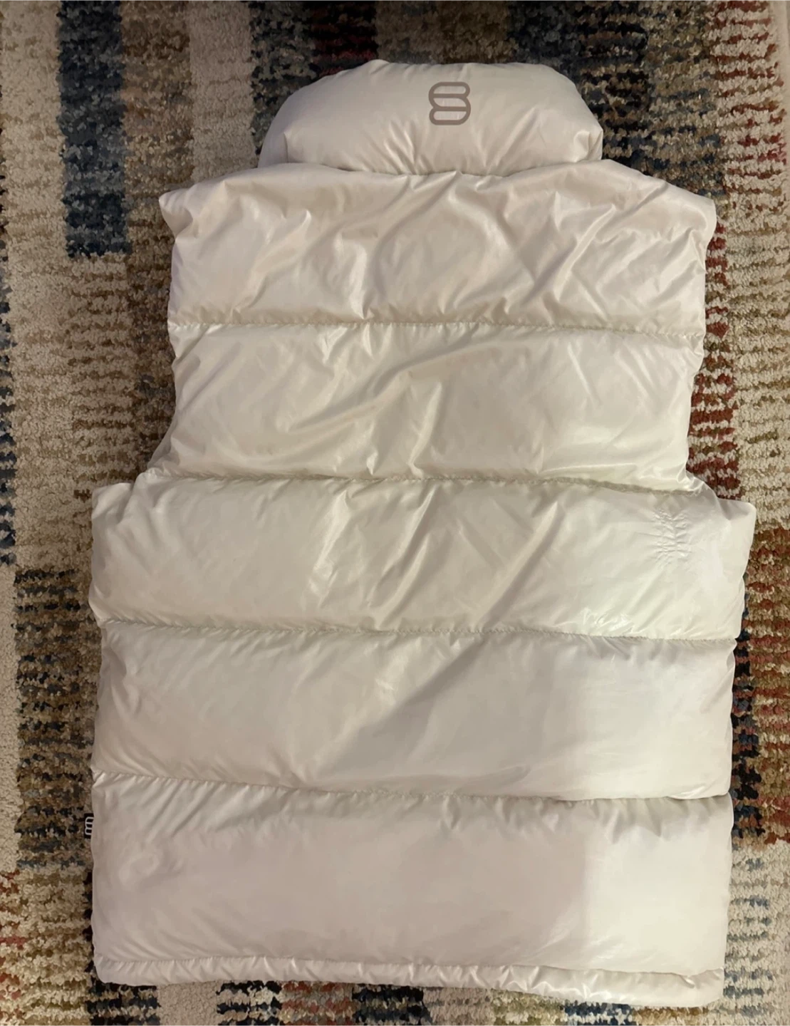 Supersize Puffa White Vest - XS - photo 2