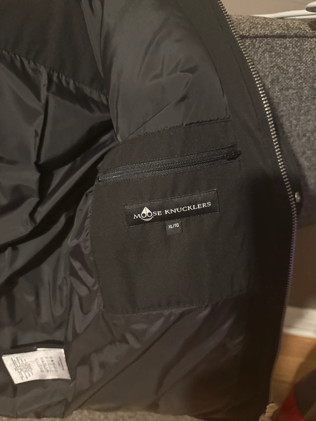 Moose Knuckles Black Down Puffer Jacket - XL - photo 2