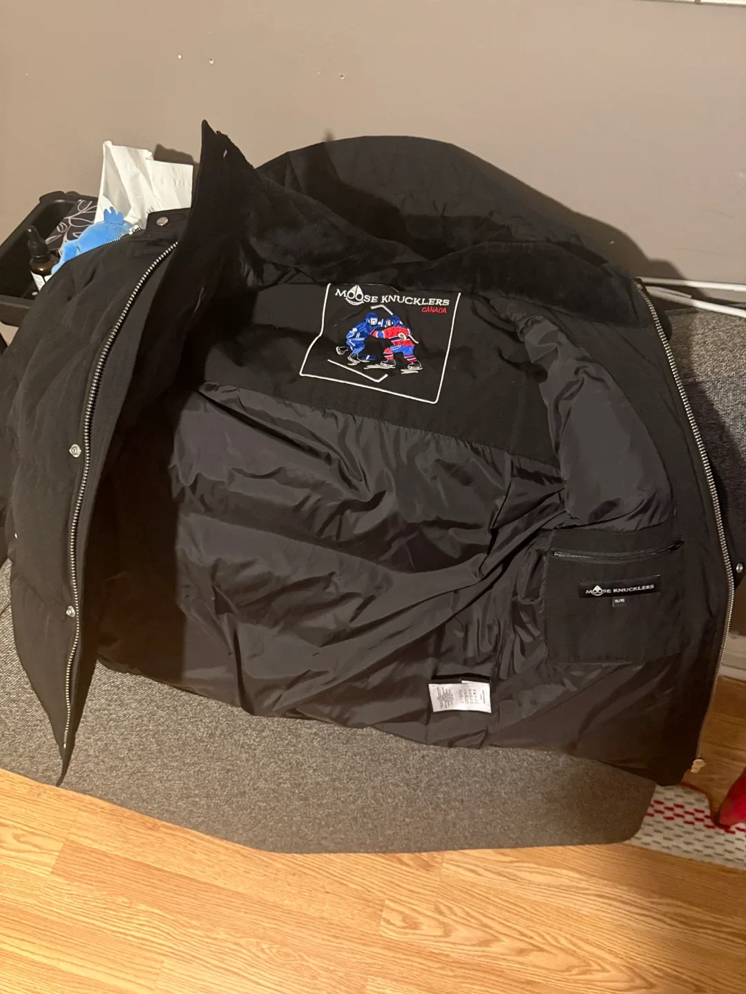 Moose Knuckles Black Down Puffer Jacket - XL image indicator(4)