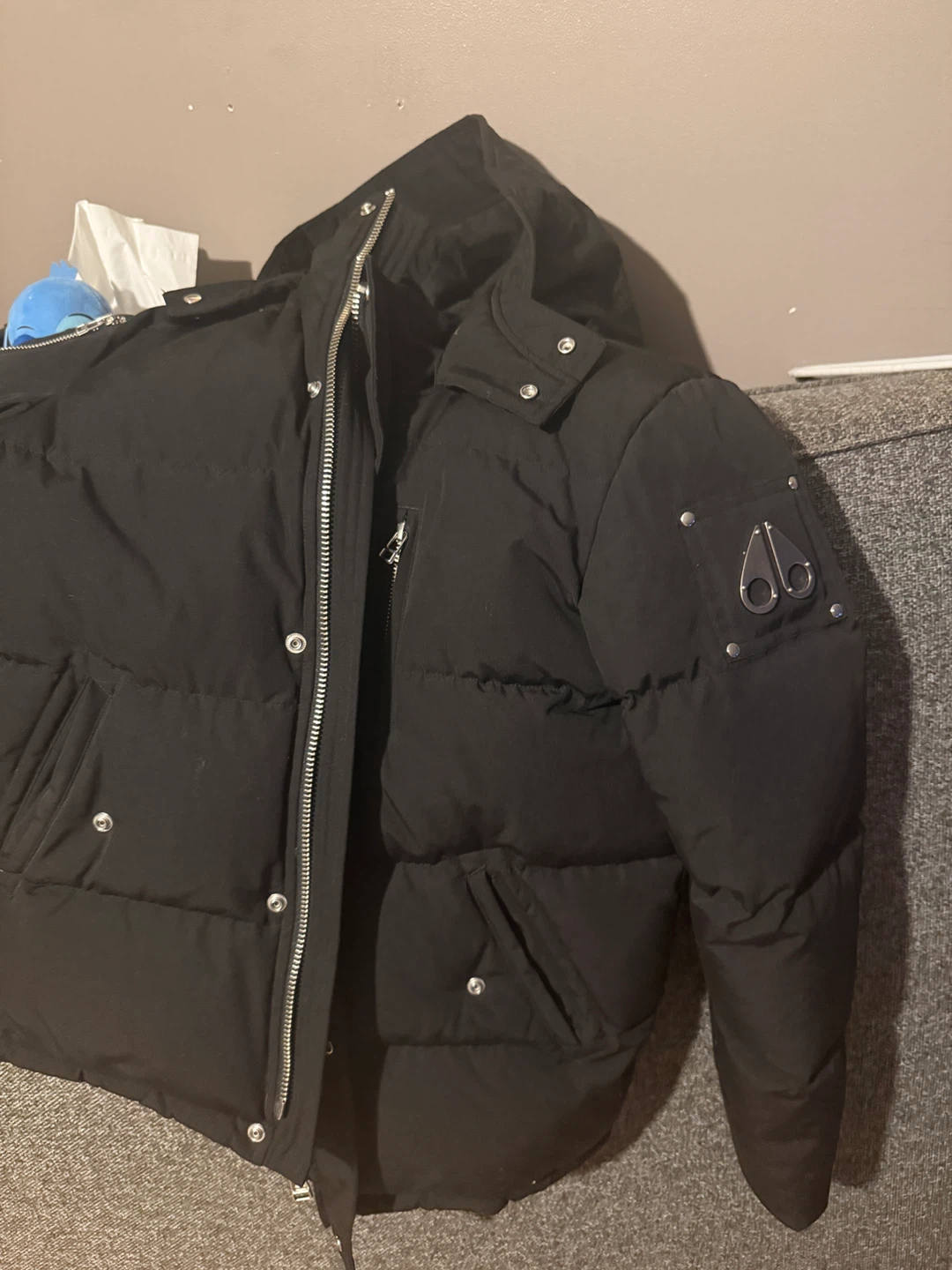 Moose Knuckles Black Down Puffer Jacket - XL