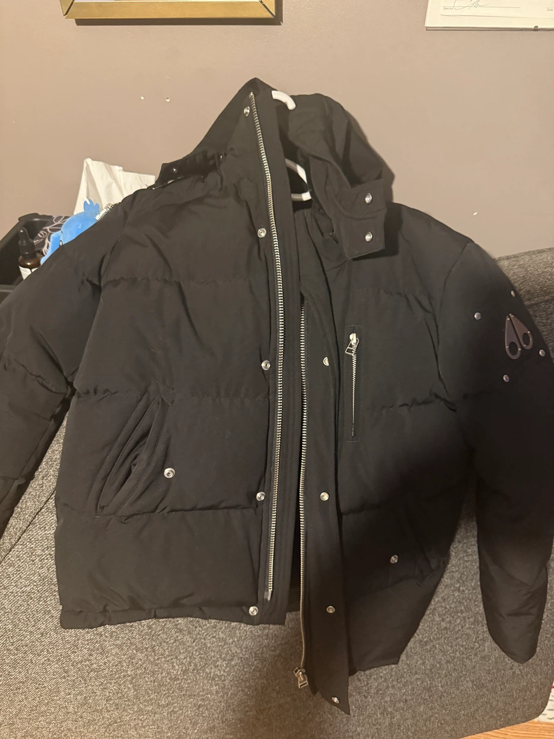 Moose Knuckles Black Down Puffer Jacket - XL - photo 3
