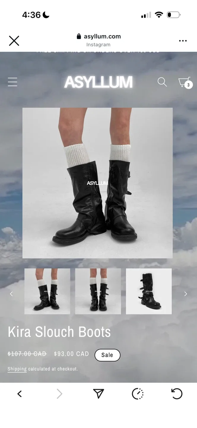 Asyllum Kira Slouch Boots - Size us8 image indicator(4)