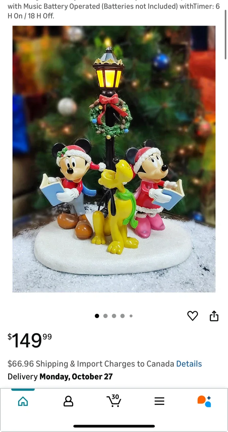 Disney Holiday Carolers with Lights and Music image indicator(4)