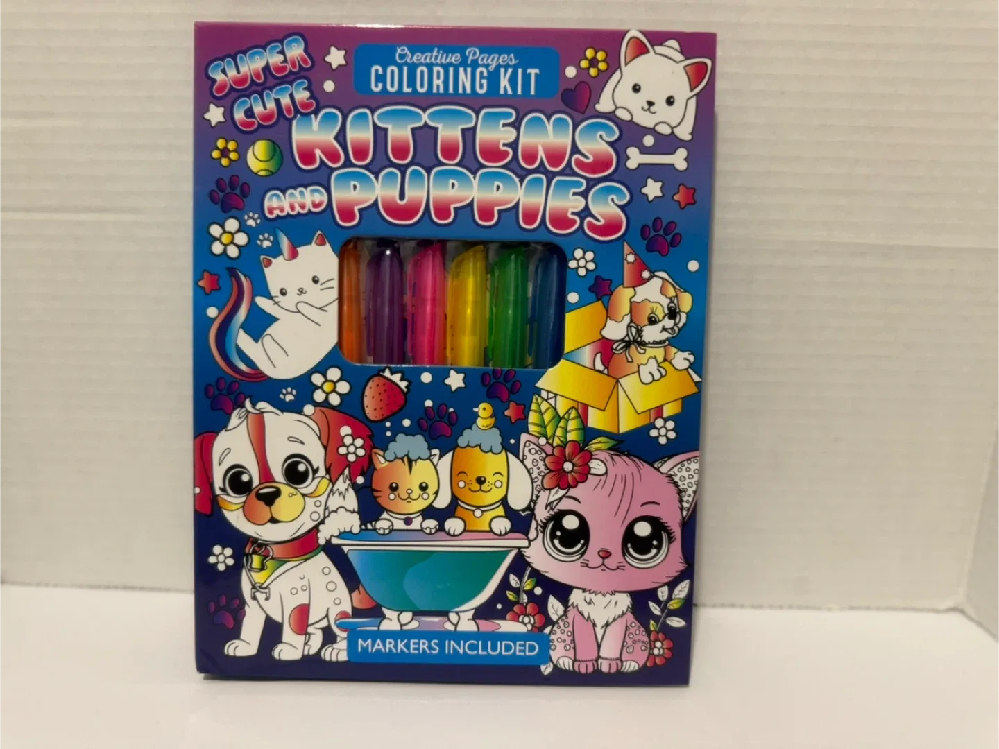 Creative Pages Kittens and Puppies Coloring Kit thumbnail