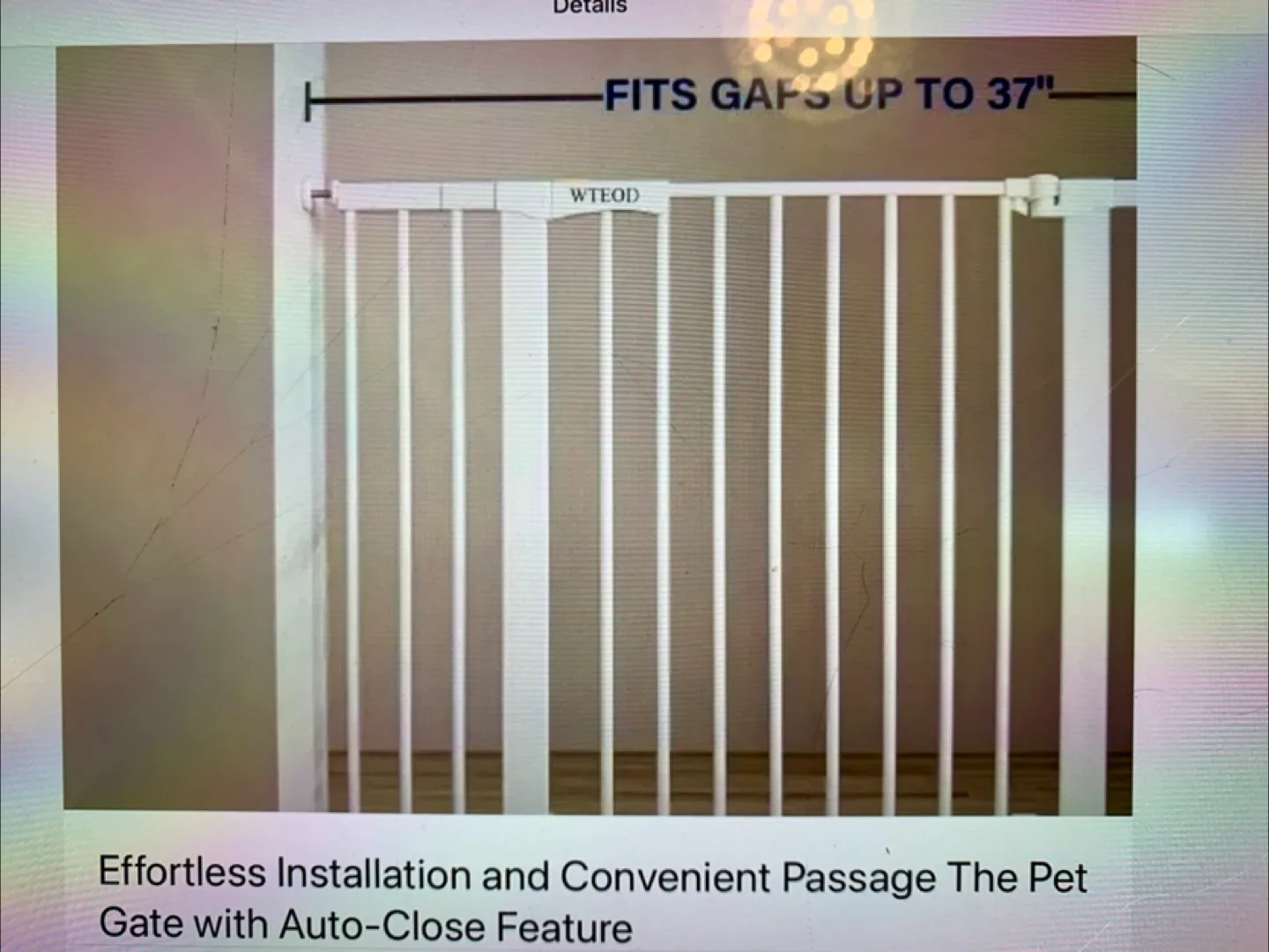 Pet Gate Auto-Close, Fits up to 37" image indicator(2)