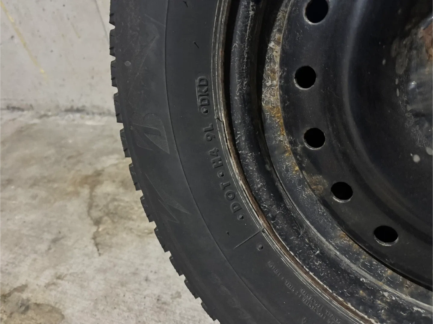 4 Used Winter Tires On Rims image indicator(4)