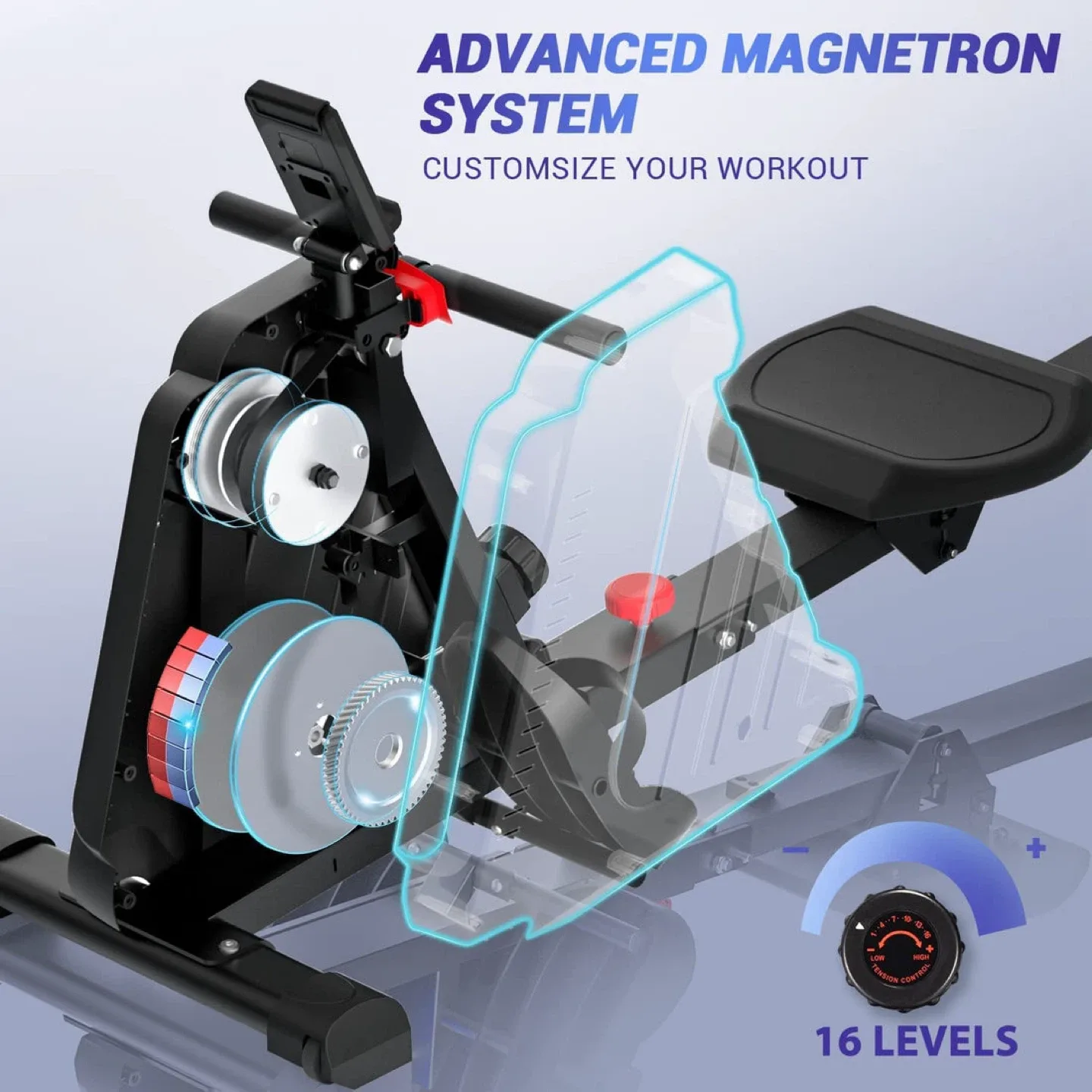 DMASUN Magnetic Rowing Machine image indicator(2)