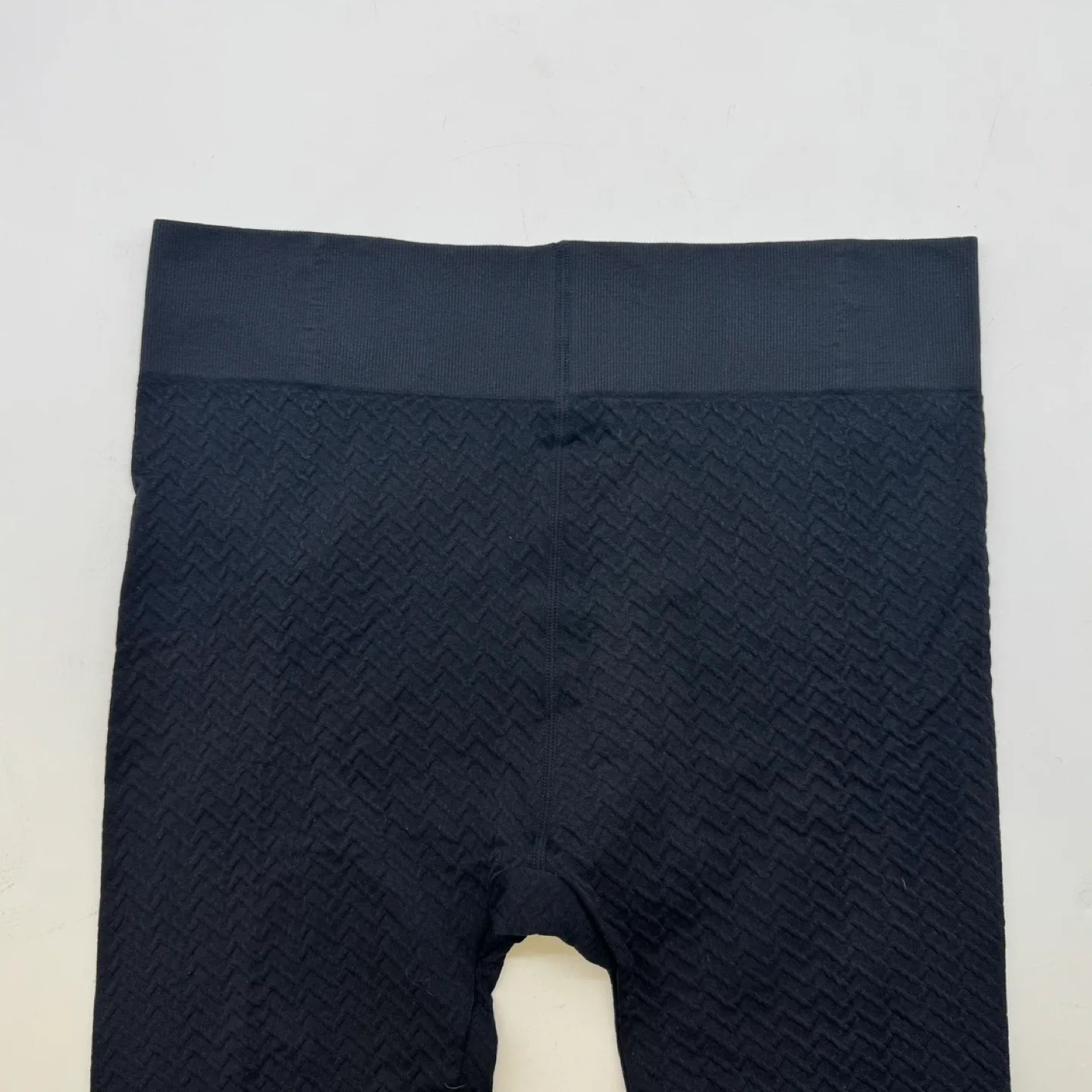 Addition Elle Women's Textured Black Leggings Size 1X image indicator(3)