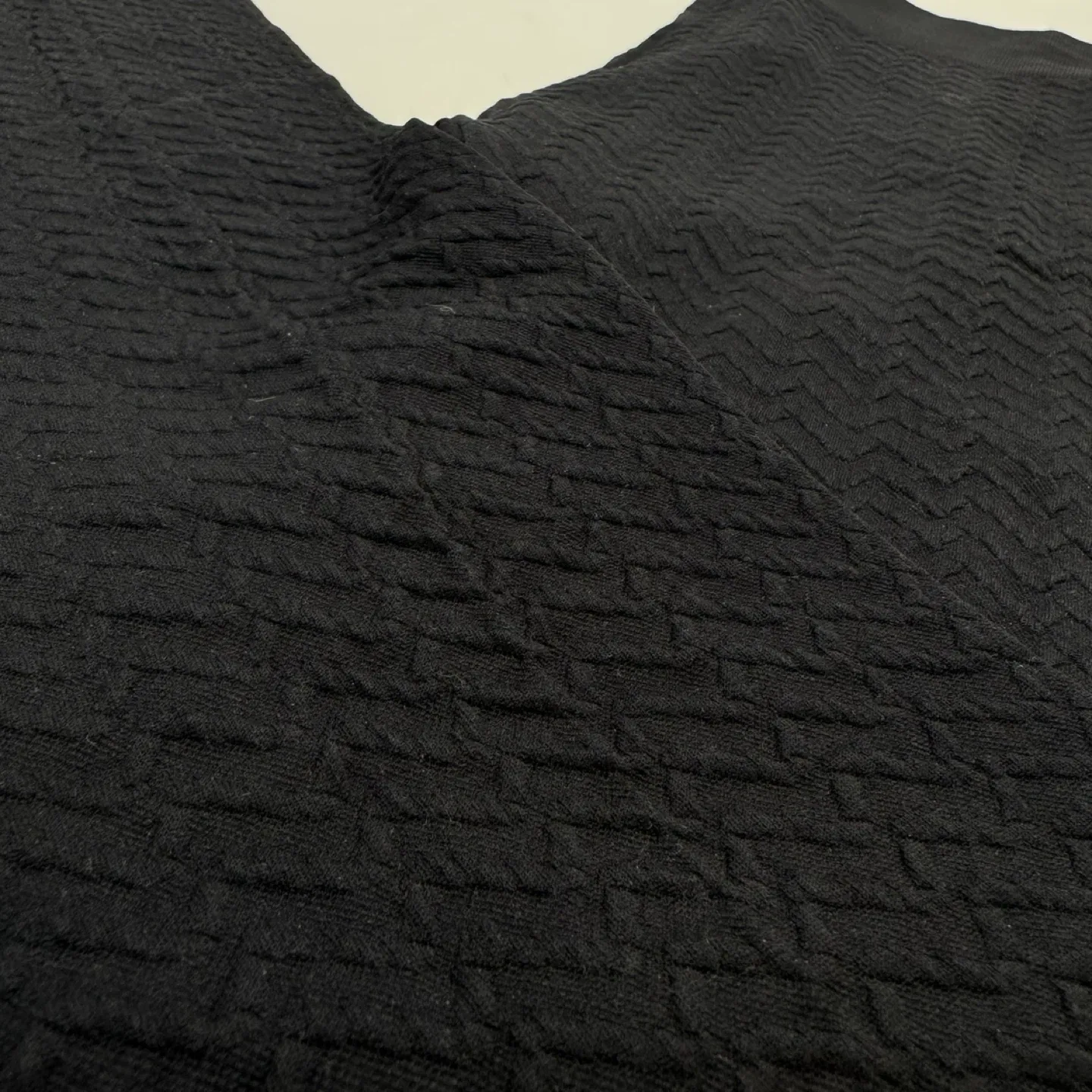 Addition Elle Women's Textured Black Leggings Size 1X image indicator(2)