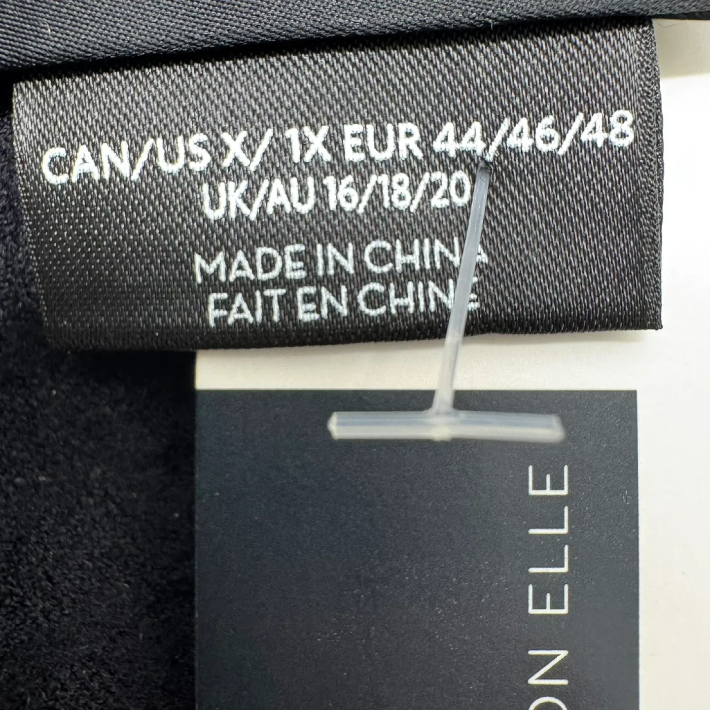 Addition Elle Women's Textured Black Leggings Size 1X image indicator(5)