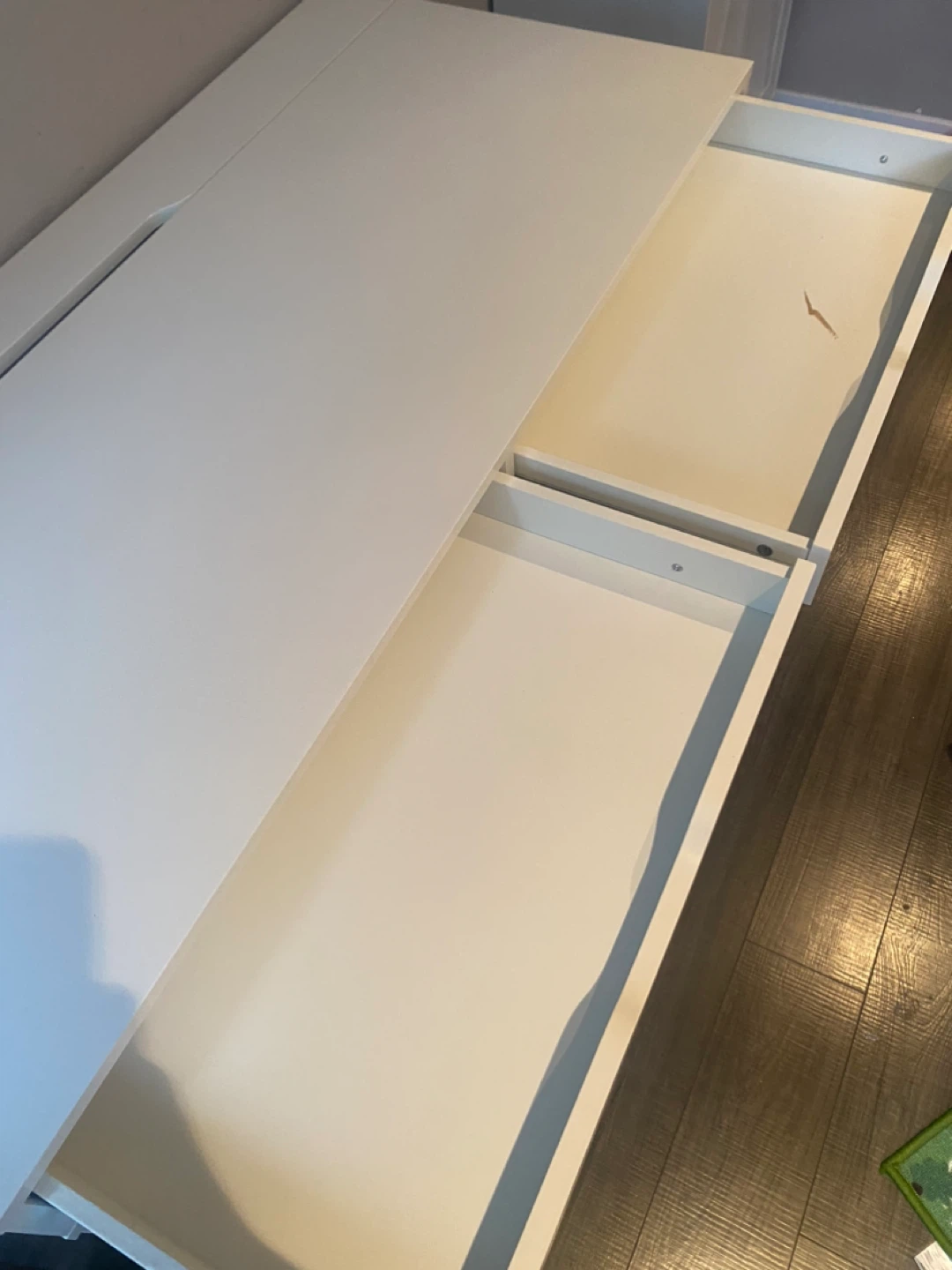 White Desk with Drawers - photo 3