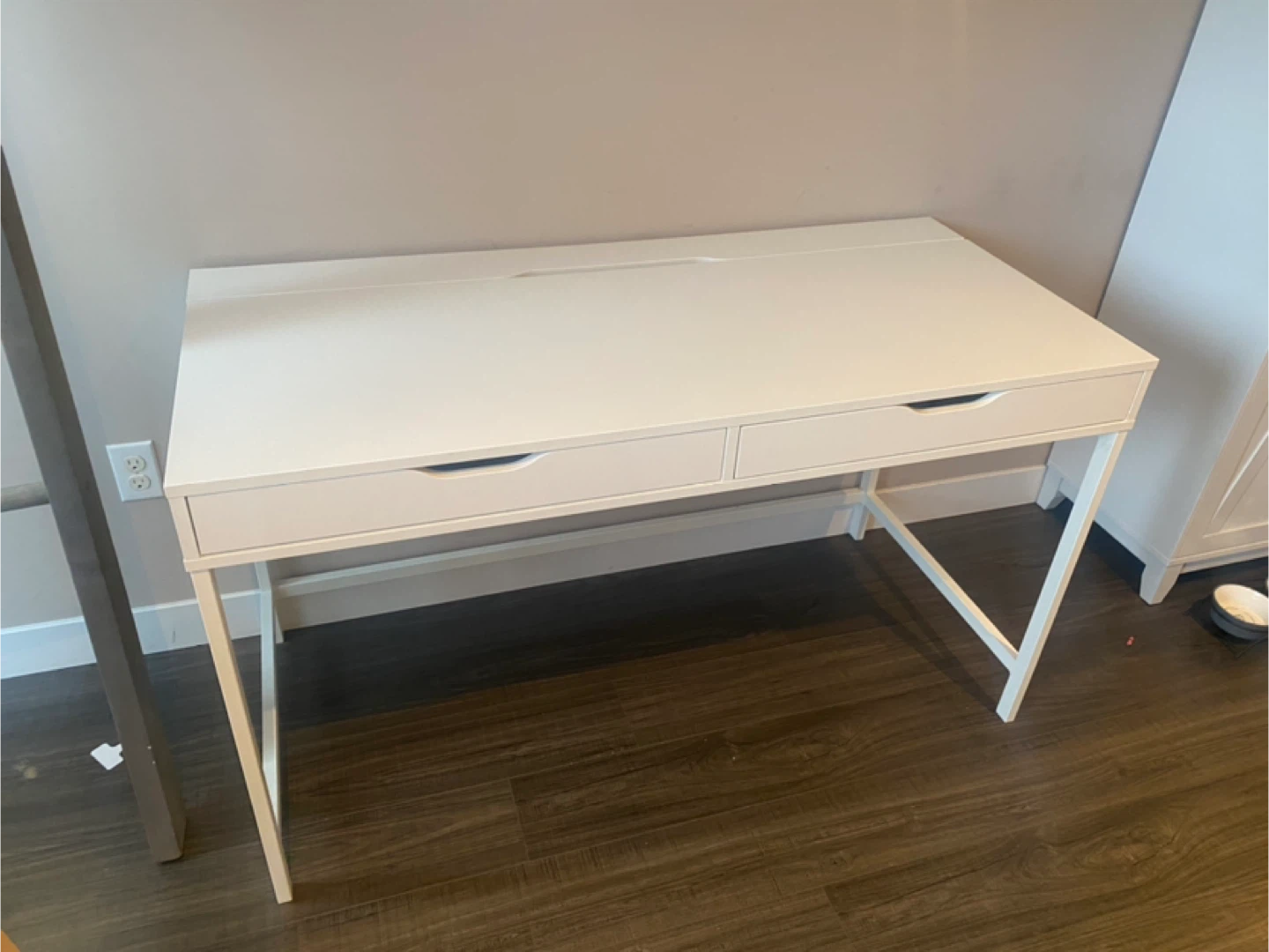 White Desk with Drawers
