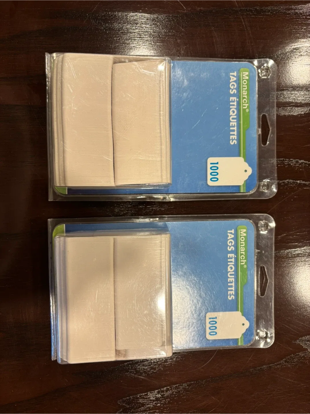 Monarch Tags Etiquettes - 2 Packs of 1000