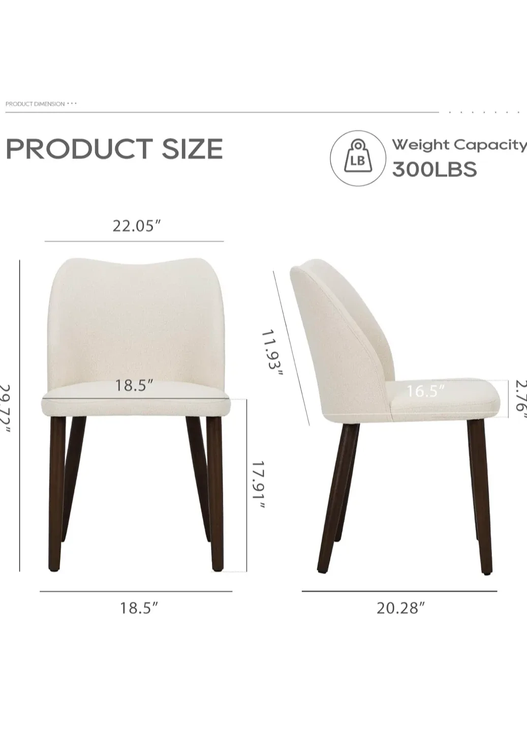 Upholstered Dining Chair with Rubberwood Frame image indicator(2)