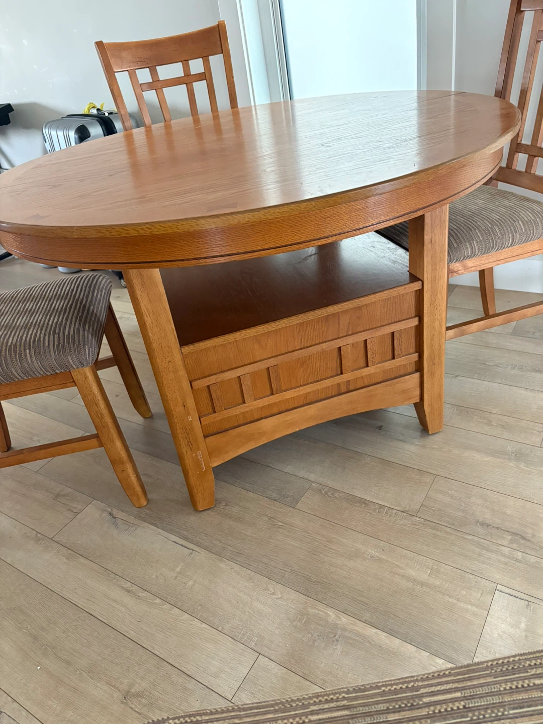 Wooden Dining Table with 4 Chairs - photo 2